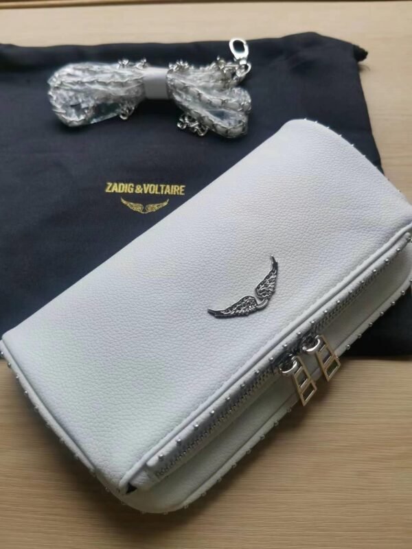 ZV08 ZADIG Women's Shoulder Bag Crossbody Bag Designer Wing Decoration 2 Chain Strap Flip Zipper Sac à Bandouli è re 2023