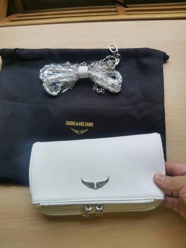 ZV08 ZADIG Women's Shoulder Bag Crossbody Bag Designer Wing Decoration 2 Chain Strap Flip Zipper Sac à Bandouli è re 2023