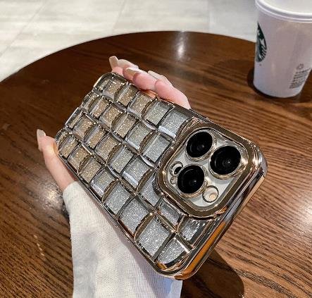 Gorgeous case for iphone 14pro Transparent soft Cover portable Silicone black cases