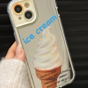 Ice Cream case for iphone14promax young student Creative slim Protection phone Case