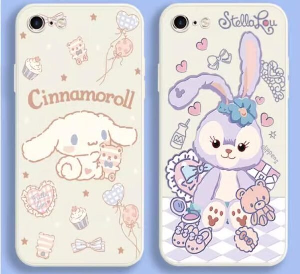 Silicone case for iphone13 cartoon pattern slim phone cases soft back cover