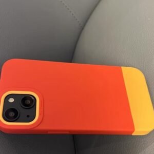 Simple Summer Contrast Solid Color case for iphone14 Silicone Anti drop Soft phone cover