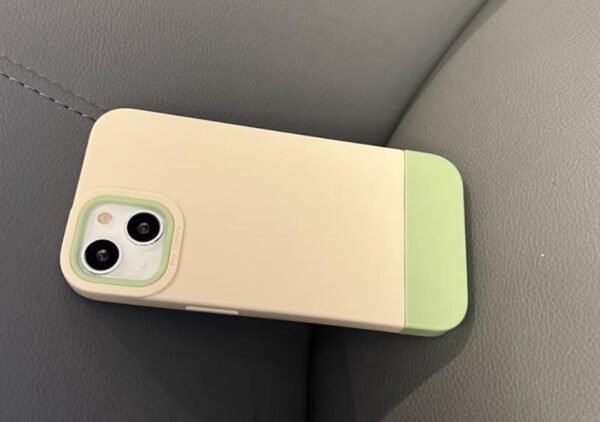 Simple Summer Contrast Solid Color case for iphone14 Silicone Anti drop Soft phone cover