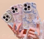 Women Case for iphone 14pro elegant Oil Painting with Hanging Cord Premium back cover