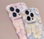 Women Case for iphone 14pro elegant Oil Painting with Hanging Cord Premium back cover