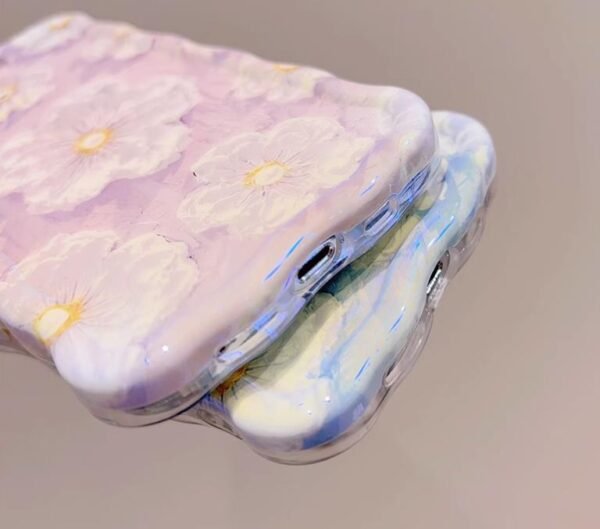 Women Case for iphone 14pro elegant Oil Painting with Hanging Cord Premium back cover