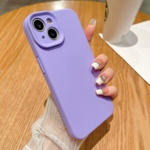 Liquid silicone cases for iphone 14pro solid color simple style hot soft back cover