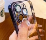 Transparent anti drop electroplated case for iphone 14 plus full coverage silicone ultra slim cover