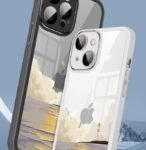 Elegant case for iphone14pro Transparent Lighthouse Landscape pattern slim back covers