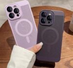 MagSafe Magnetic Absorber case for iPhone14 with Lens Film Premium Ultra Thin cover