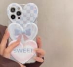 Phone Case for iphone14 3D Oil Painting Love Girls' Heart Advanced Sense back cover