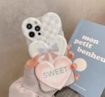 Phone Case for iphone14 3D Oil Painting Love Girls' Heart Advanced Sense back cover