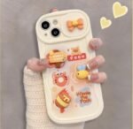 3D cartoon case for iPhone 14pro Cute silicone girl lovely back cover anti drop