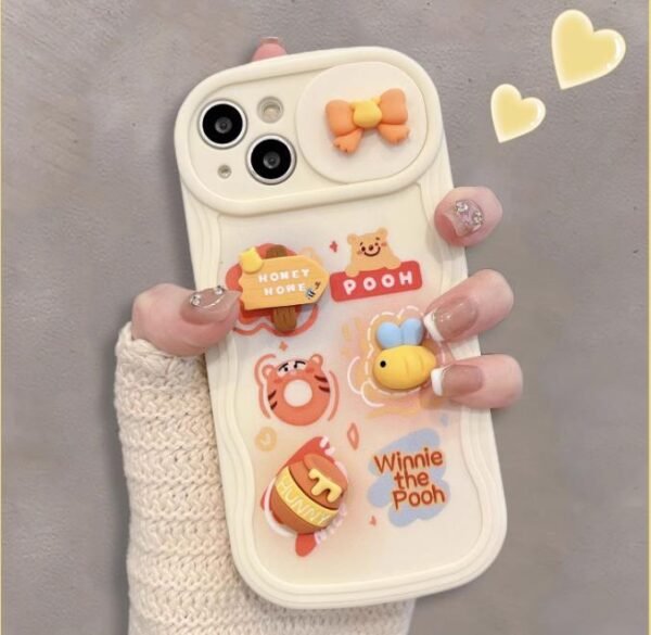 3D cartoon case for iPhone 14pro Cute silicone girl lovely back cover anti drop