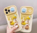 3D cartoon case for iPhone 14pro Cute silicone girl lovely back cover anti drop