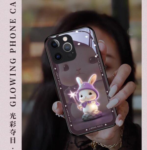 Rabbit case for iphone 14promax Phone Case Glowing Girl Cute girl elegant back cover