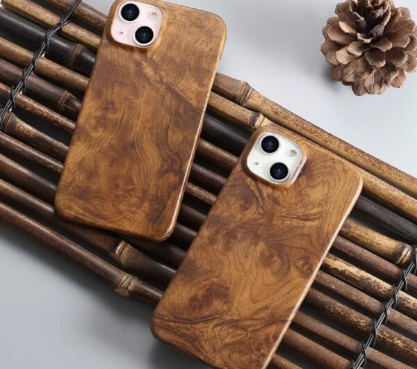 Business style Wooden case for iPhone 14 promax Protective Case Ultra Thin Bare Touch Solid Wood back cover