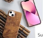 Business style Wooden case for iPhone 14 promax Protective Case Ultra Thin Bare Touch Solid Wood back cover