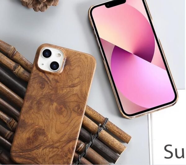 Business style Wooden case for iPhone 14 promax Protective Case Ultra Thin Bare Touch Solid Wood back cover
