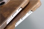 Business style Wooden case for iPhone 14 promax Protective Case Ultra Thin Bare Touch Solid Wood back cover