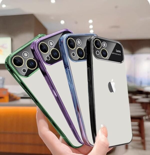 transparent case for iphone 14 ultra thin brief style anti drop back cover