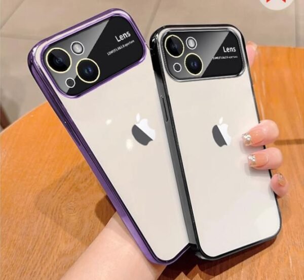 transparent case for iphone 14 ultra thin brief style anti drop back cover