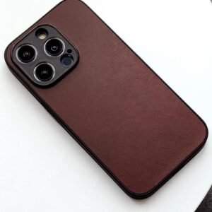 Genuine leather case for iPhone14 Anti Drop slim business back cover