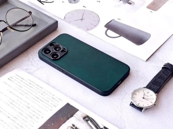 Genuine leather case for iPhone14pro Anti Dirt slim men back cover