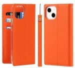 Genuine leather case for iPhone15pro flip cover case business style men phone cover