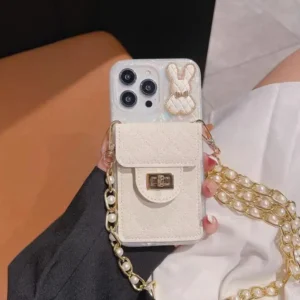 Phone Case with Card Bag for iphone 13pro Protective Silicone Anti Drop Soft 12PM Advanced Sense Women's Cute back cover