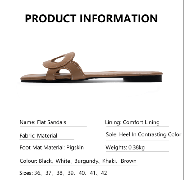 purification garcia PG flat sandals