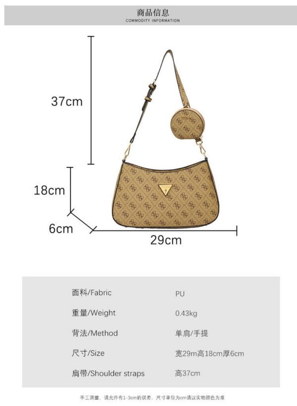 GUESS bag PDD747 size29X6X18cm