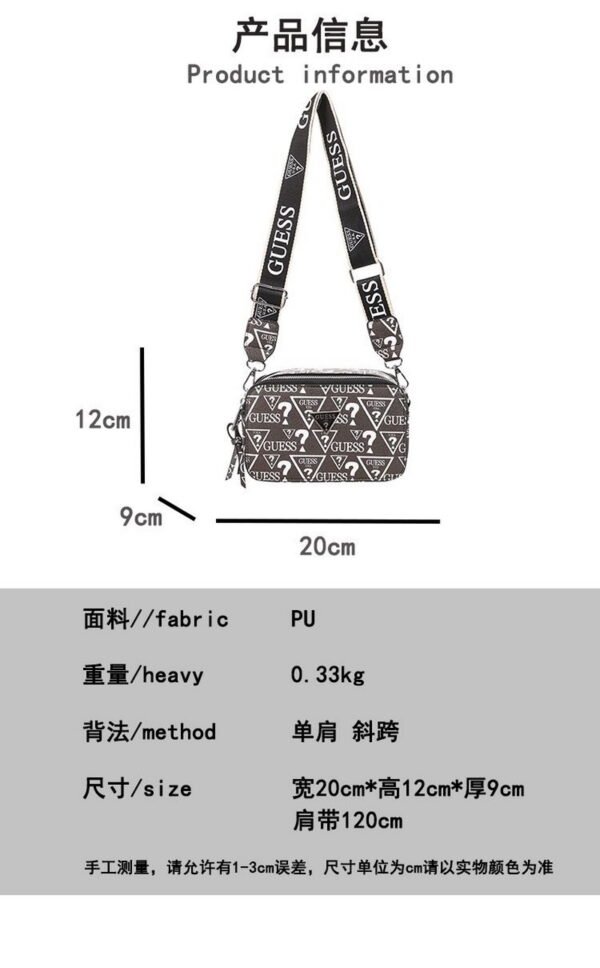 GUESS bag PDD748 size20X9X12cm