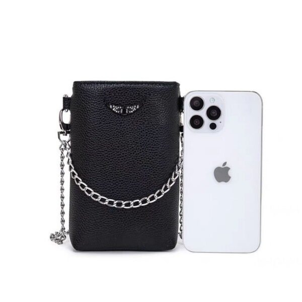 ZV34 ZADIG Women’s Leather Shoulder Bag Crossbody Bag Phone Bag Size10x17cm