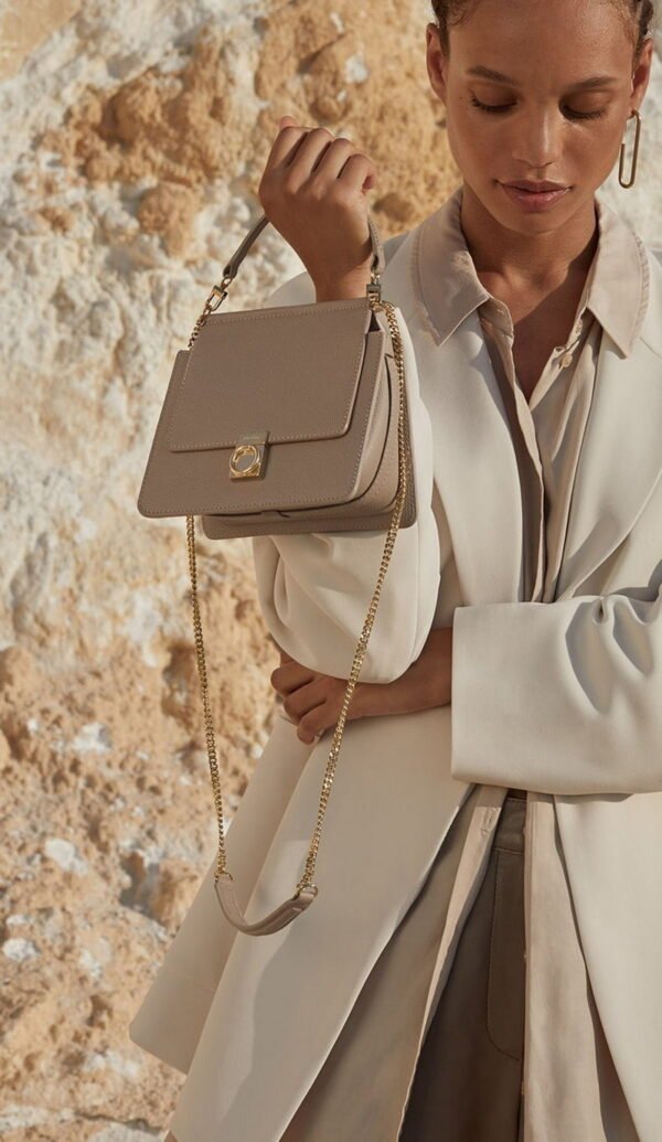 POLENE Real Leather bag pdd01 17x16.5x10cm