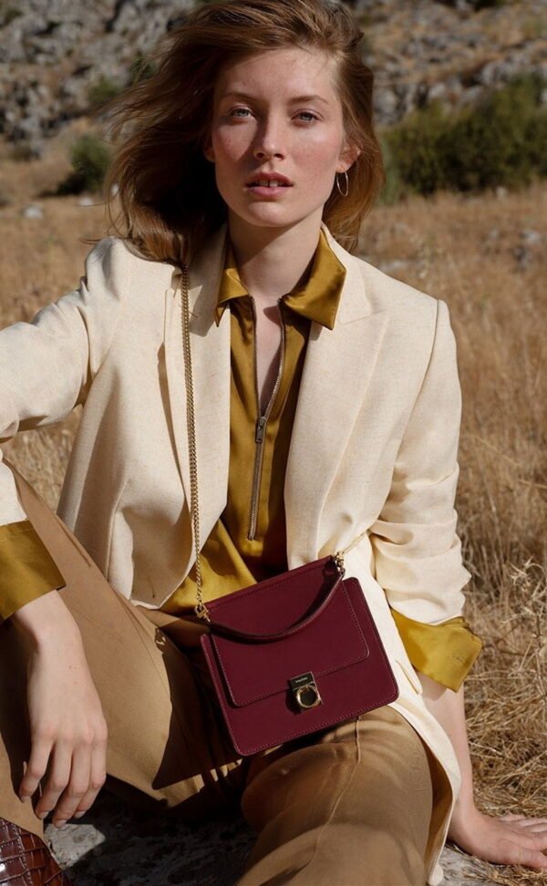 POLENE Real Leather bag pdd01 17x16.5x10cm