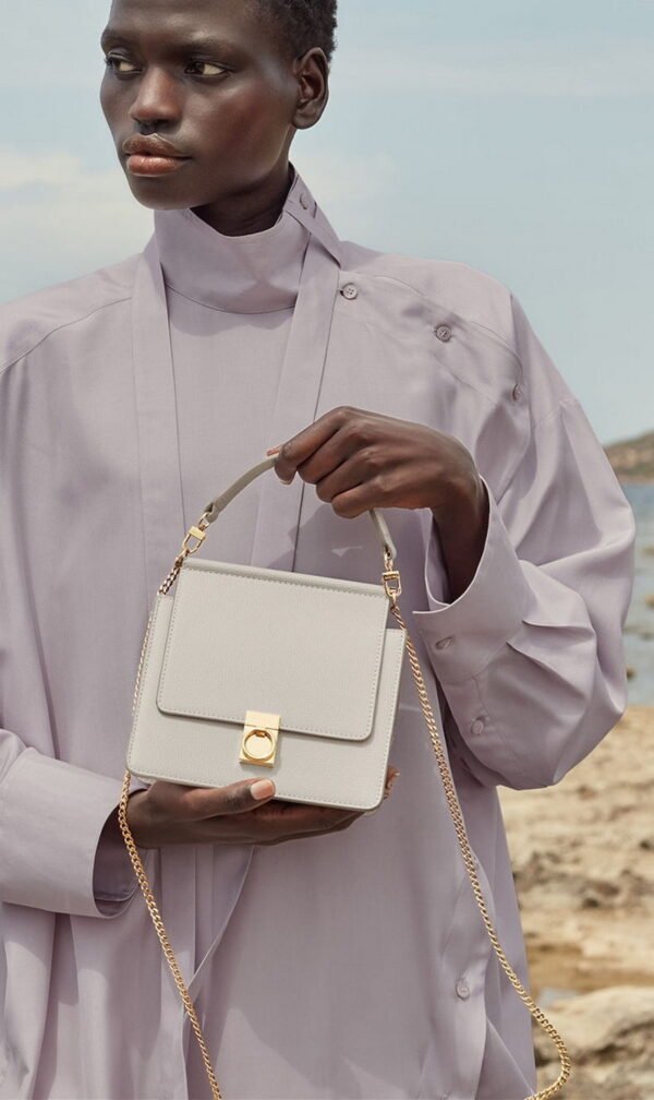 POLENE Real Leather bag pdd01 17x16.5x10cm