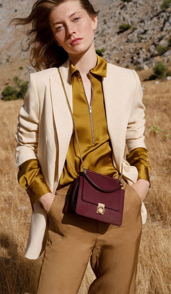 POLENE Real Leather bag pdd01 17x16.5x10cm