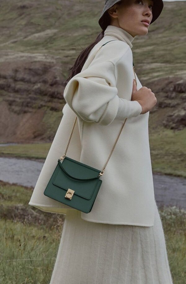 POLENE Real Leather bag pdd01 17x16.5x10cm